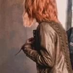 Marshals Belle Skinner Brown Leather Jacket Back