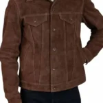 Men Casul Brown Trucker Jacket