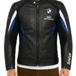 Mens BMW Motorcycle Black Leather Jacket