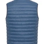 Men's Blue Padded Bodywarmer Vest Back