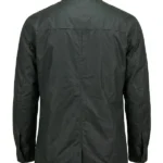 Men's Commuter Oilskin Forest Grey Jacket Back