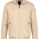 Men's Cotton Beige Zipper Jacket