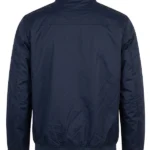 Men's Dark Blue Cotton Jacket Back
