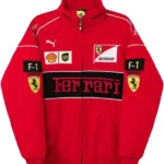 Men’s Ferrari F1 Red Embroidered Jacket