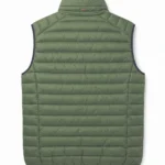Men's Green Padded Vest Back