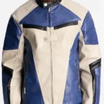 Mens Ignition Paneled Faux Leather Moto Jacket