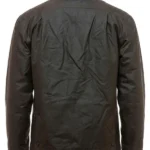 Men's Waimak Oilskin Brown Jacket Back