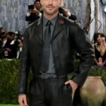 Met Gala Nicholas Hoult Leather Jacket
