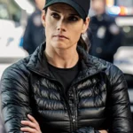 Missy Peregrym CIA Black Puffer Jacket