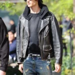 NYC 2026 Sombr Black Moto Jacket
