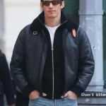NYC Callum Turner Black Jacket