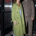 NYC Dinner Event Paige Lorenze Green Long Coat