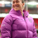 National Football England Lionesses Purple Puffer Jacket