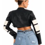 Not Like The Rest Faux Leather Moto Jacket Back