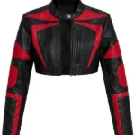 Not Like The Rest Faux Moto Jacket Black And Red