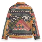 Off Campus 2026 Dexter Multicolor Quilted Jacket Back