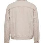 Off Campus 2026 Miles Gutierrez-Riley Beige Trucker Jacket Back