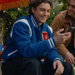 Off Campus Belmont Cameli Blue Varsity Jacket