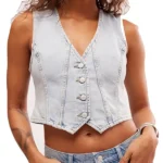 Off Campus S01 Ella Bright Denim Vest