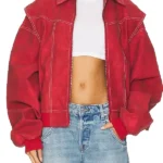 Off Campus S01 Hannah front Wells Bomber Jacket