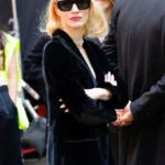 Off Weeks Jessica Chastain Velvet Blazer