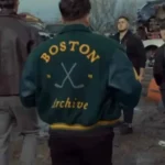 Olsi Bylyku Policë për jetë Green Varsity Jacket Back