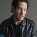 Paul Rudd Power Ballad Black Leather Jacket