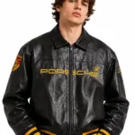 Porsche Leather Black Jacket