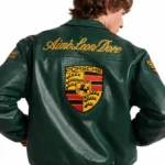 Porsche Leather Green Jacket Back