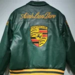 Porsche Leather Jacket Green Back