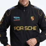 Porsche Vintage Black Racing Jacket
