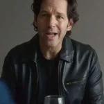 Power Ballad Paul Rudd Black Leather Jacket
