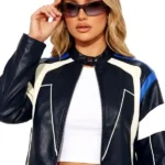 Sasha Faux Leather Moto Jacket
