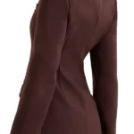 Scarlett Johansson The Exorcist Brown Blazer Back