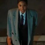 Simple Kelly Rowland Relationship Goals Gray Wool Coat