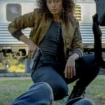 Sydney NCIS S03 Olivia Swann Brown Bomber Jacket
