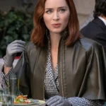 The Devil Wears Prada 2 Emily Blunt Leather Capelet