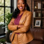 The Fall and Rise of Reggie Dinkins Monica Reese Dinkins Brown Blazer