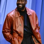 The Tonight Show Yahya Abdul-Mateen II Brown Leather Jacket