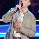 The Voice 2026 Dylan Carter Grey Suede Jacket