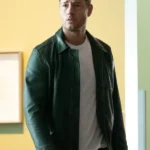 Tracker Justin Hartley Green Leather Jacket