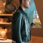 Tracker S03 Side Justin Hartley Green Leather Jacket