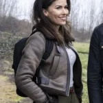 Tracker Sofia Pernas S01 Shearling Leather Jacket