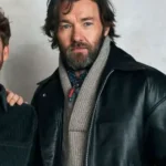 Train Dreams Joel Edgerton 2025 Black Leather Jacket