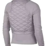 Virgin River S02 Melinda Monroe Grey Quilted Jacket Back