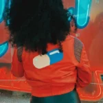 Womens Akira Kaneda Red Leather Crop Top Jacket