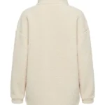 Womens Almond White Pile Jacket Back
