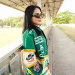 Womens Bandit Green Vintage Skoal Racing Jacket