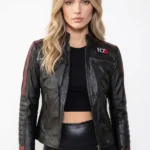 Womens Commander Shepard Leather Jacket Front