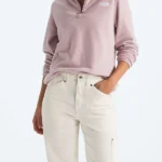 Womens Glacier Pink Half Zip Jacket